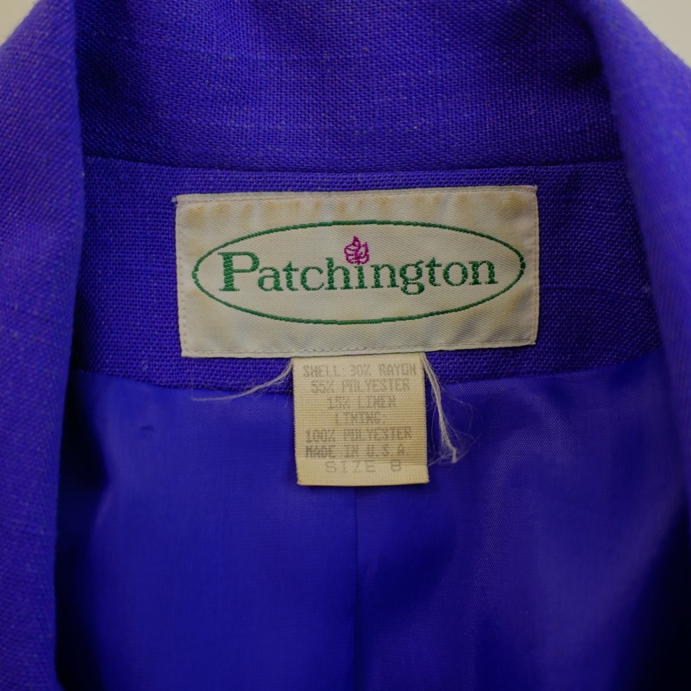 Patchington Purple‎ Polyester Linen Basketweave 2… - image 7